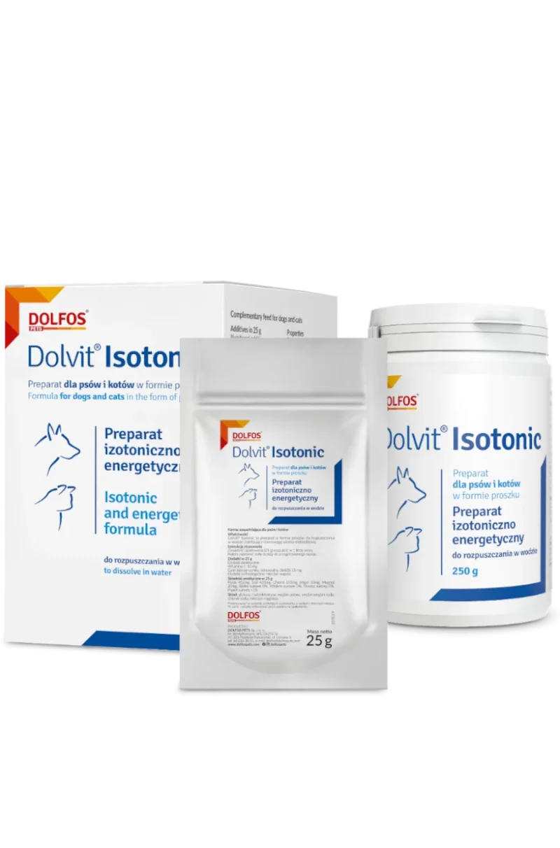Dolvit Isotonic σκόνη σε φακελάκια 25 gr - Συμπλήρωμα διατροφής με ηλεκτρολύτες για ζώα
