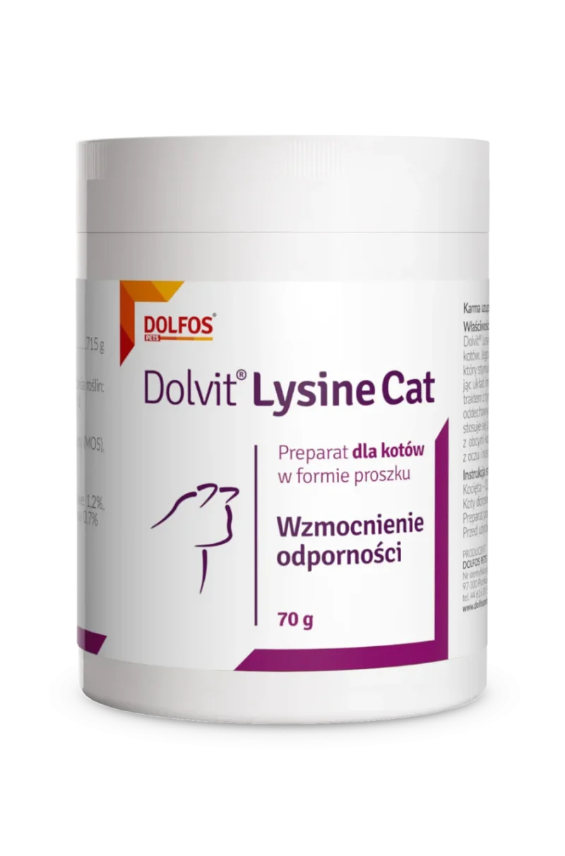 Dolvit Lysine cat - Συμπλήρωμα λυσίνης για γάτες με χαμηλό ανοσοποιητικό