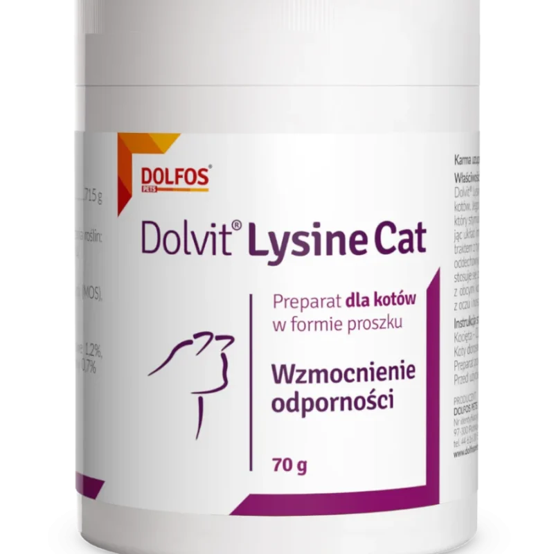 Dolvit Lysine cat - Συμπλήρωμα λυσίνης για γάτες με χαμηλό ανοσοποιητικό
